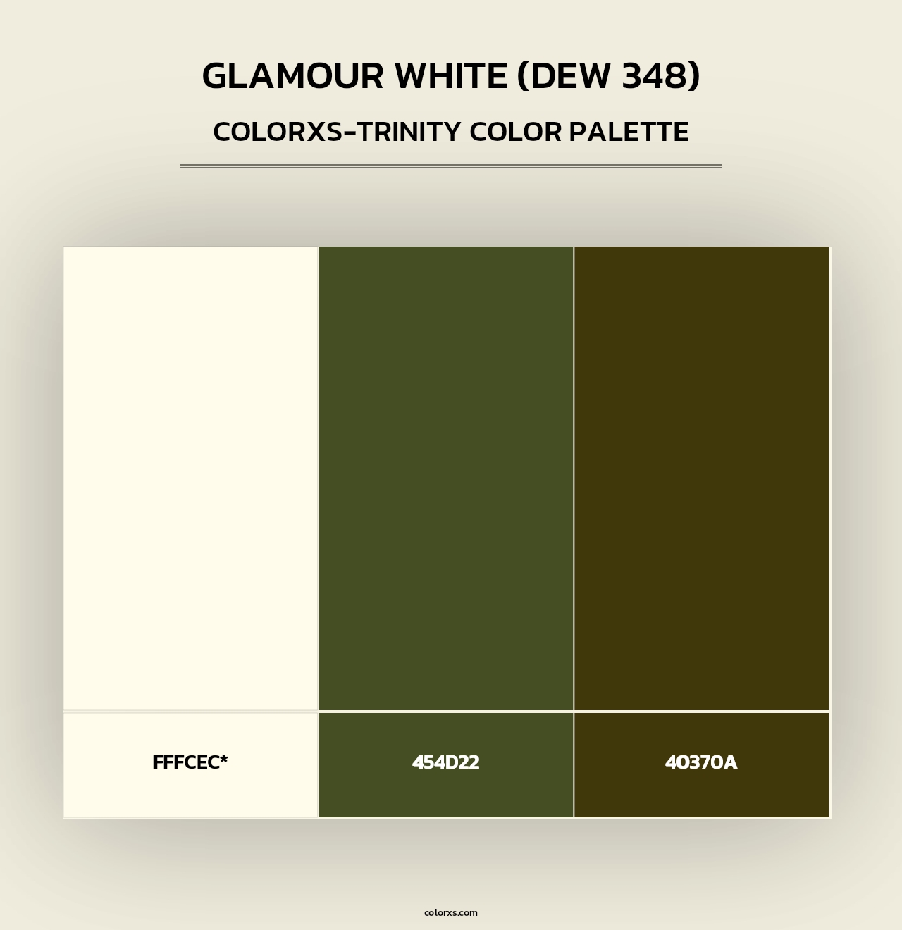 Glamour White (DEW 348) - Colorxs Trinity Palette