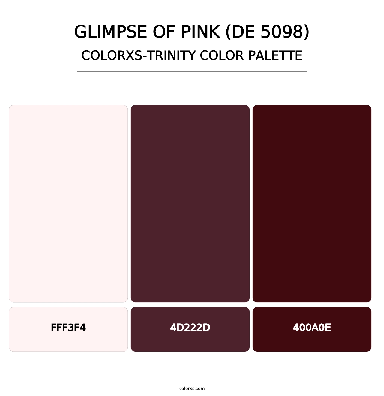 Glimpse of Pink (DE 5098) - Colorxs Trinity Palette