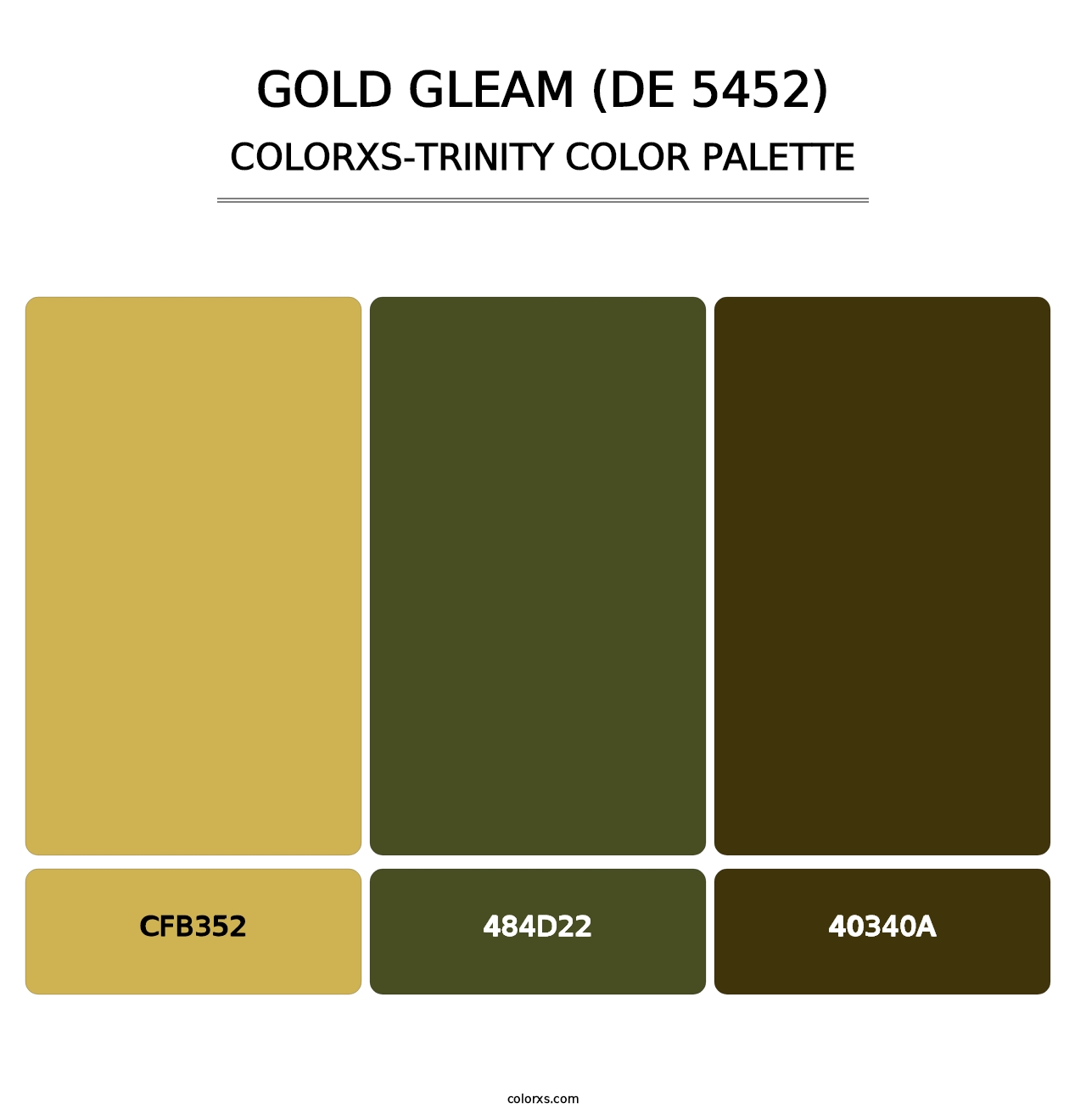 Gold Gleam (DE 5452) - Colorxs Trinity Palette