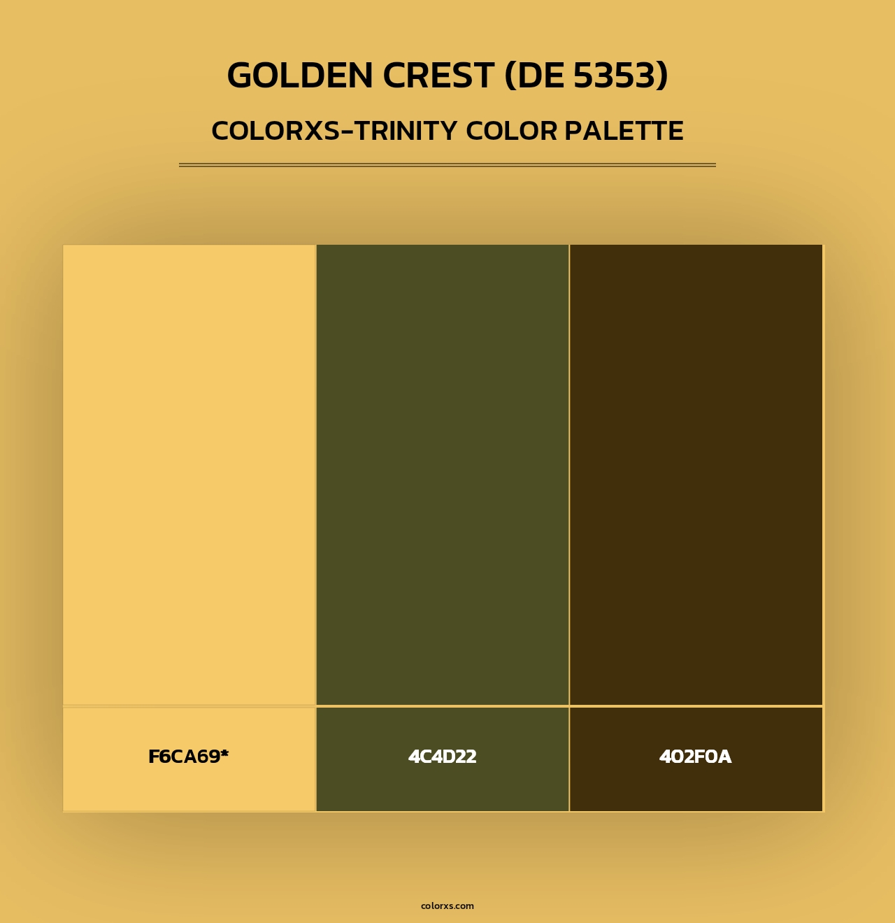 Golden Crest (DE 5353) - Colorxs Trinity Palette