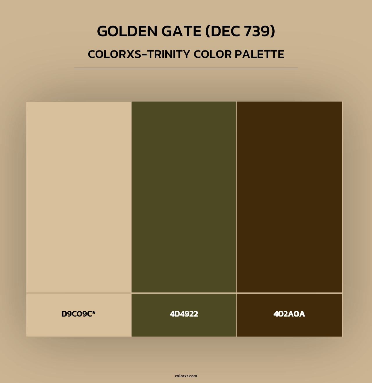 Golden Gate (DEC 739) - Colorxs Trinity Palette
