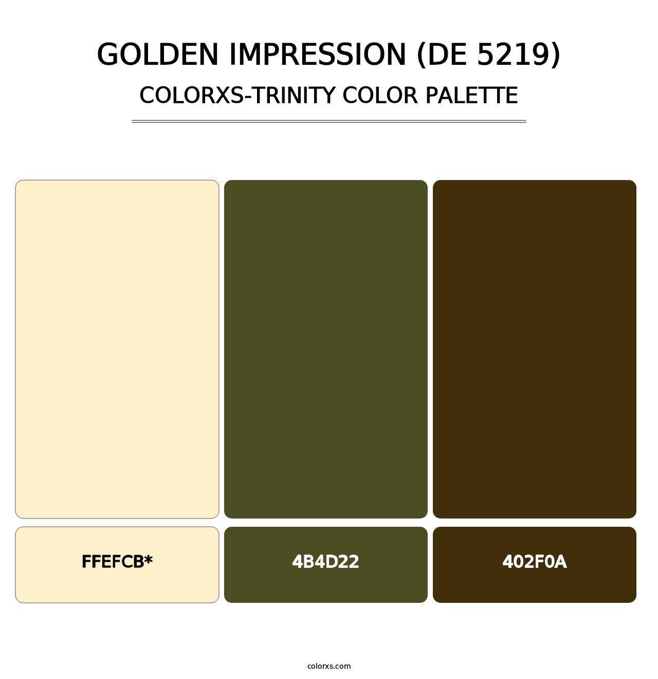 Golden Impression (DE 5219) - Colorxs Trinity Palette
