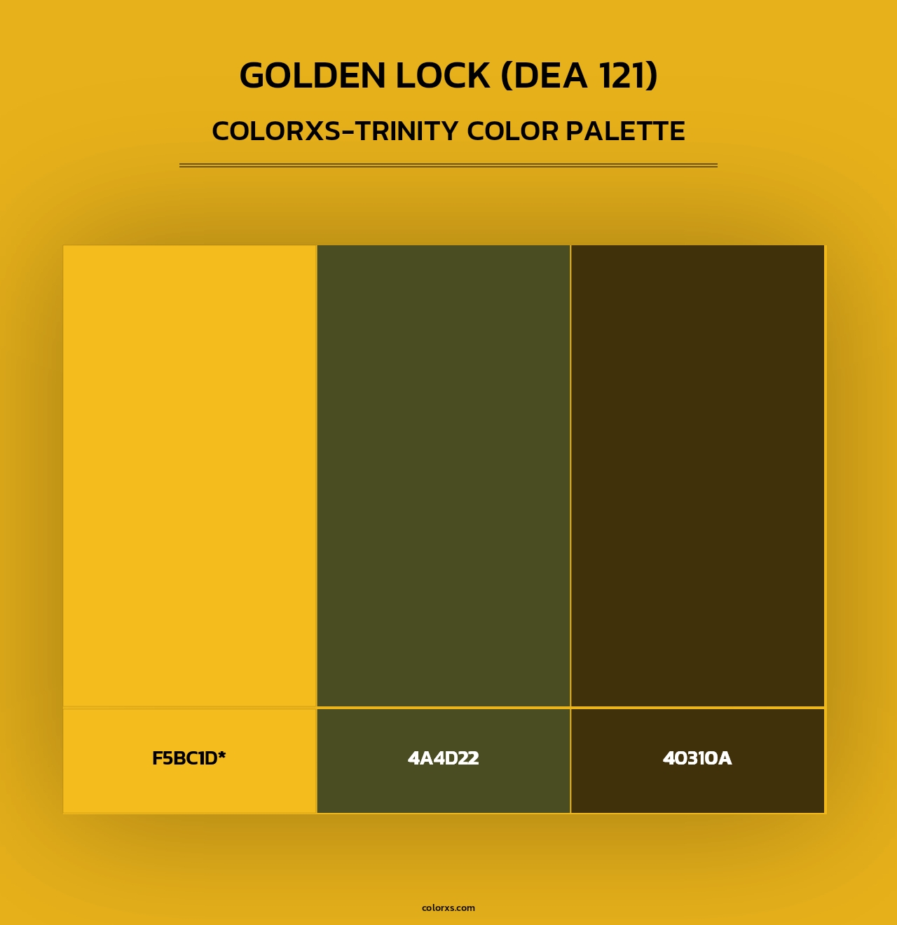 Golden Lock (DEA 121) - Colorxs Trinity Palette