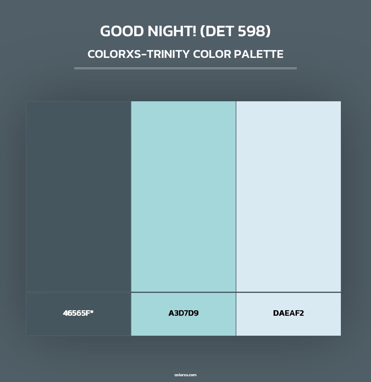 Good Night! (DET 598) - Colorxs Trinity Palette