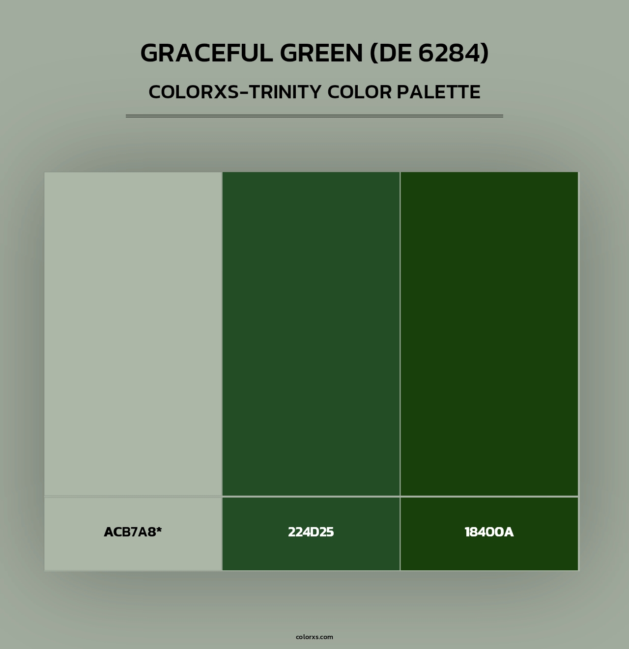 Graceful Green (DE 6284) - Colorxs Trinity Palette