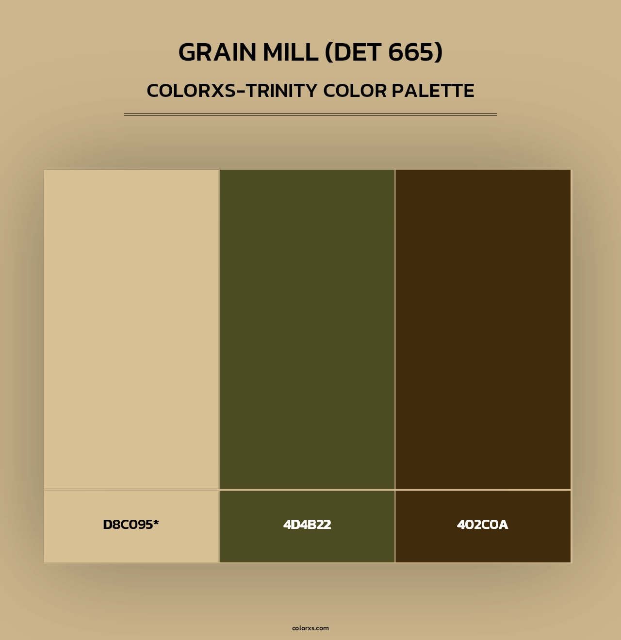 Grain Mill (DET 665) - Colorxs Trinity Palette