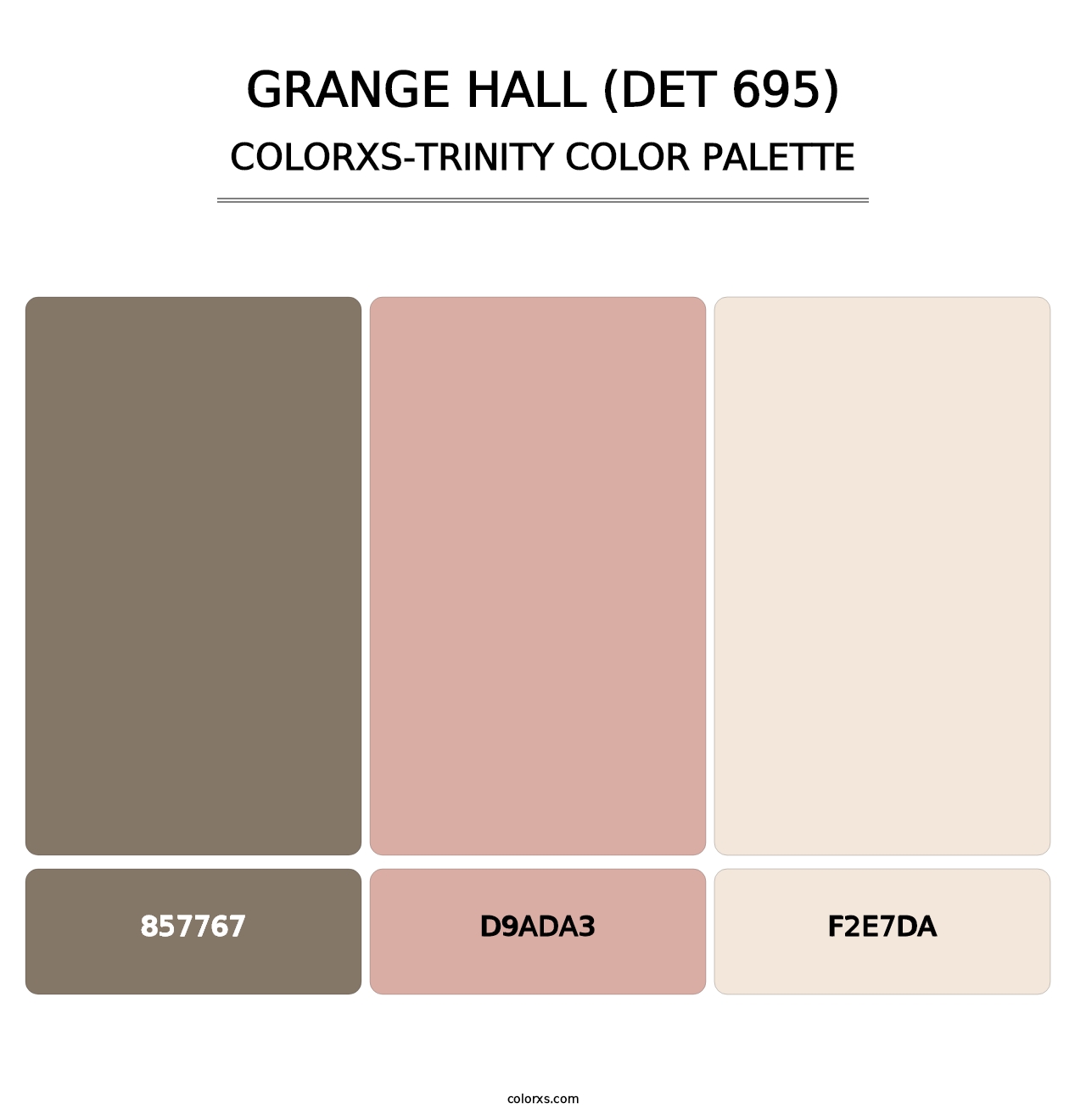 Grange Hall (DET 695) - Colorxs Trinity Palette