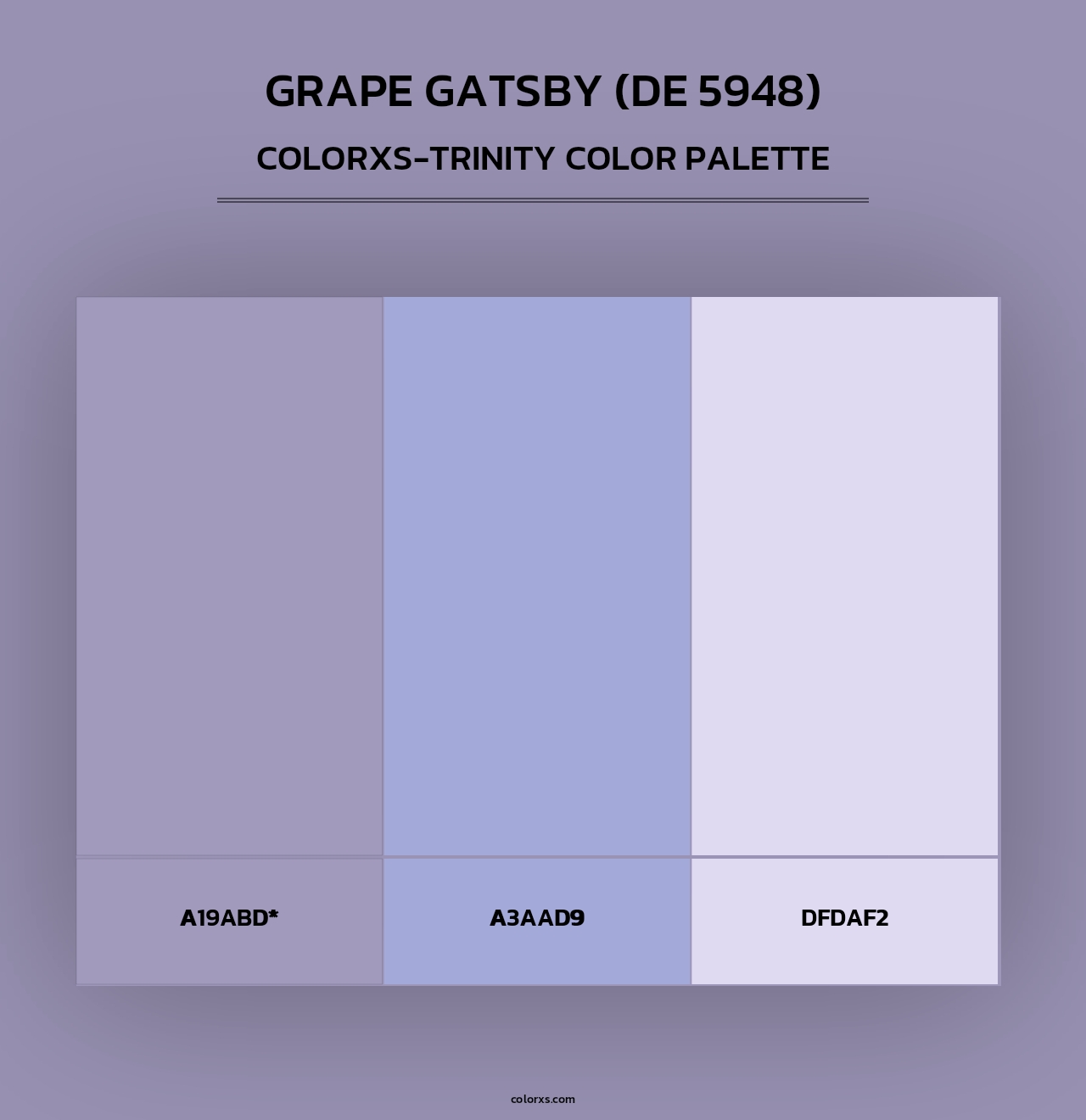 Grape Gatsby (DE 5948) - Colorxs Trinity Palette