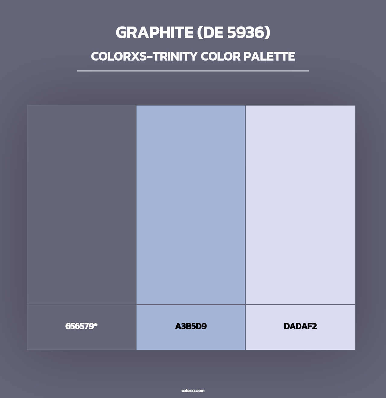 Graphite (DE 5936) - Colorxs Trinity Palette