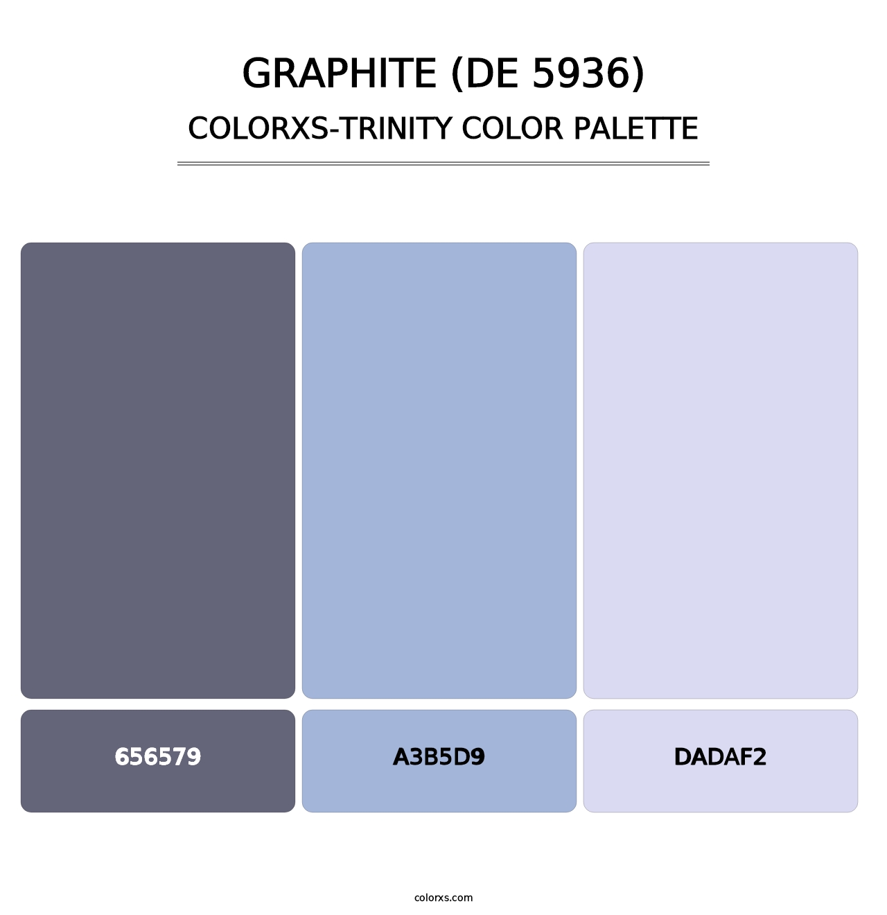 Graphite (DE 5936) - Colorxs Trinity Palette