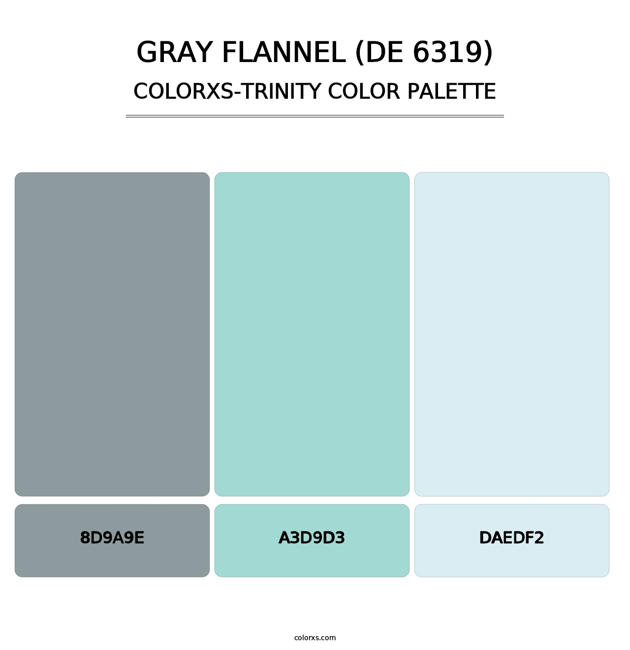 Gray Flannel (DE 6319) - Colorxs Trinity Palette