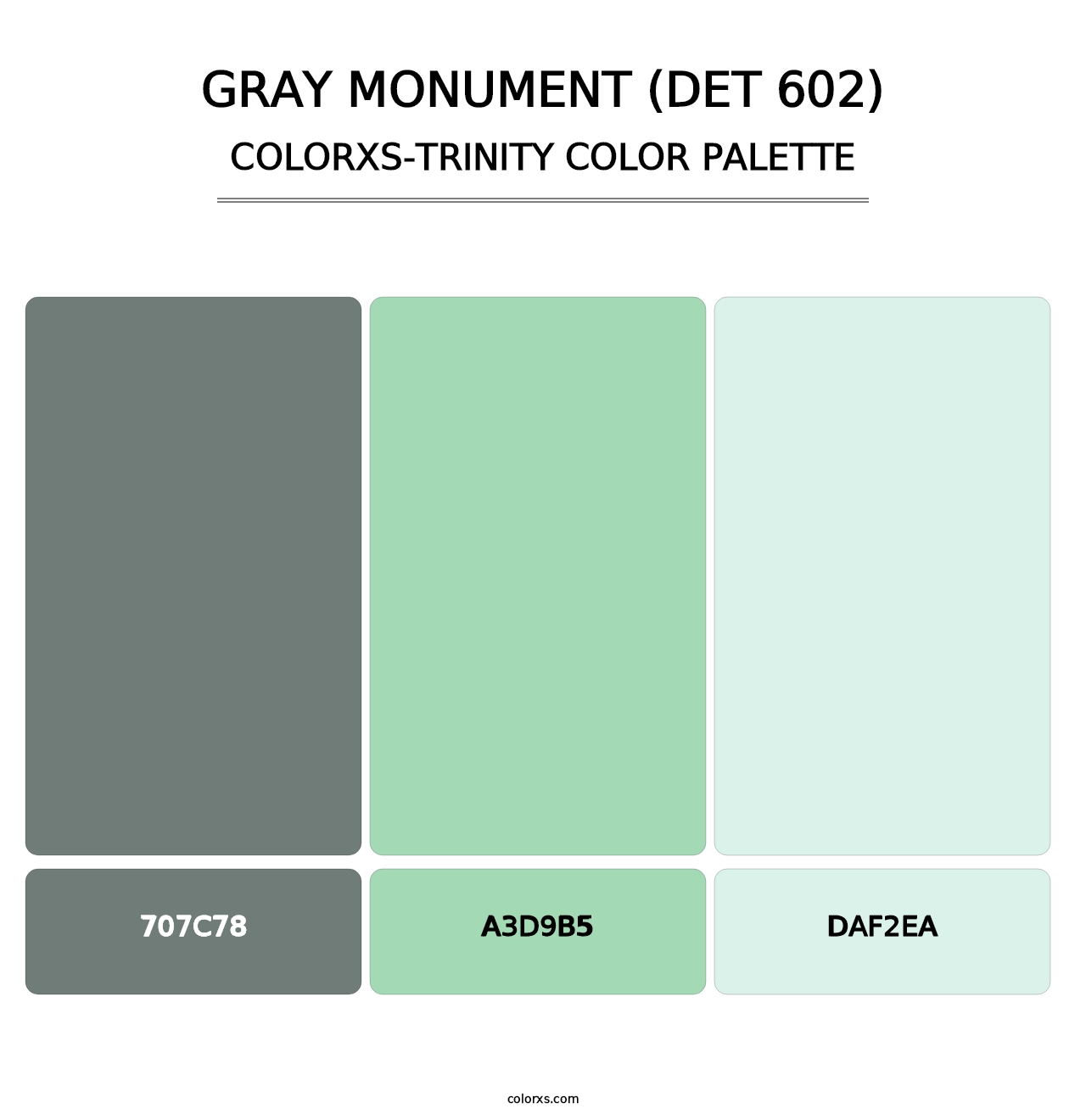 Gray Monument (DET 602) - Colorxs Trinity Palette