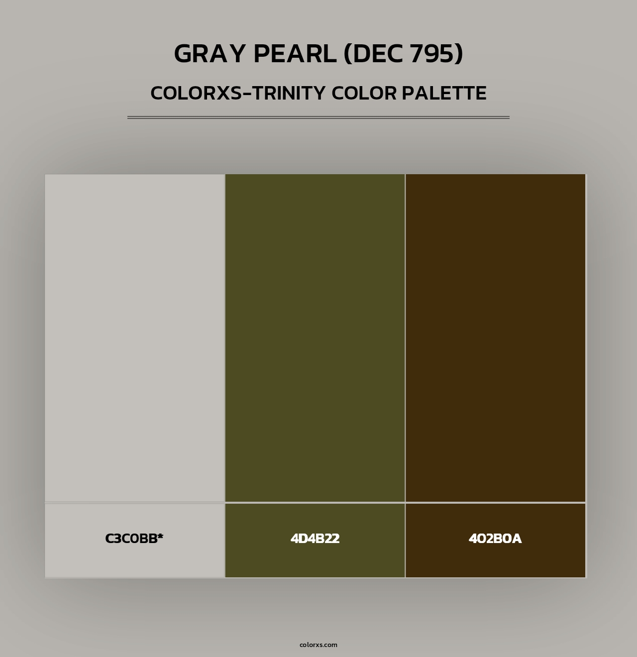 Gray Pearl (DEC 795) - Colorxs Trinity Palette