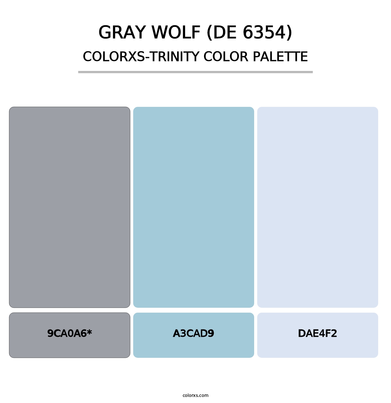 Gray Wolf (DE 6354) - Colorxs Trinity Palette