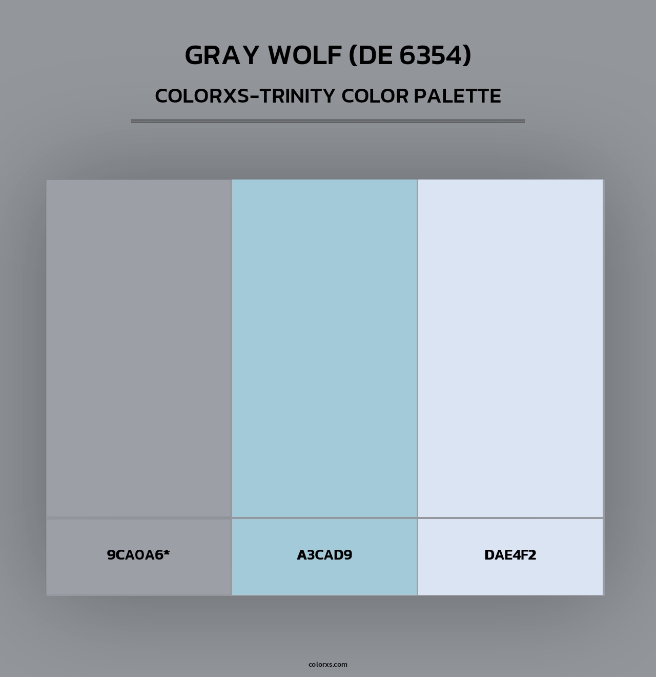 Gray Wolf (DE 6354) - Colorxs Trinity Palette