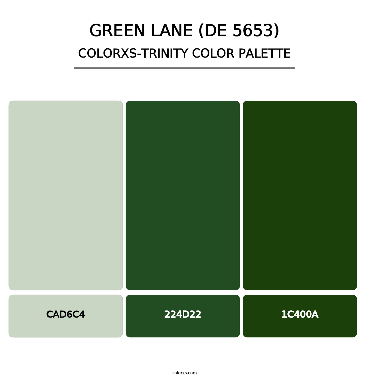 Green Lane (DE 5653) - Colorxs Trinity Palette