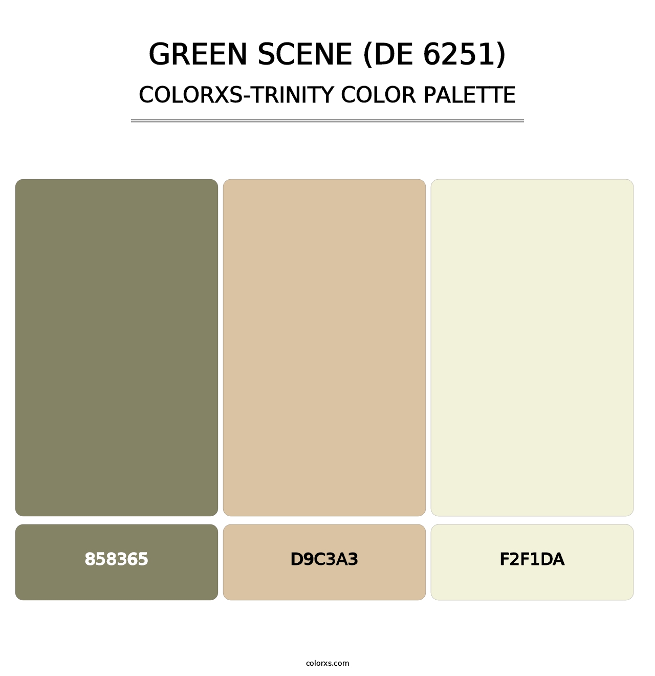 Green Scene (DE 6251) - Colorxs Trinity Palette