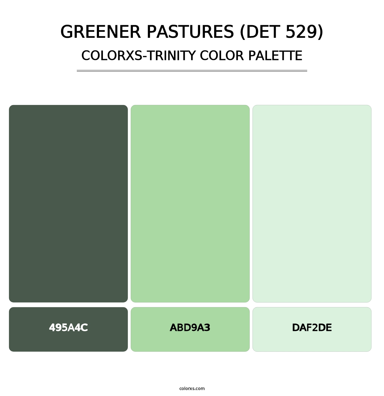 Greener Pastures (DET 529) - Colorxs Trinity Palette