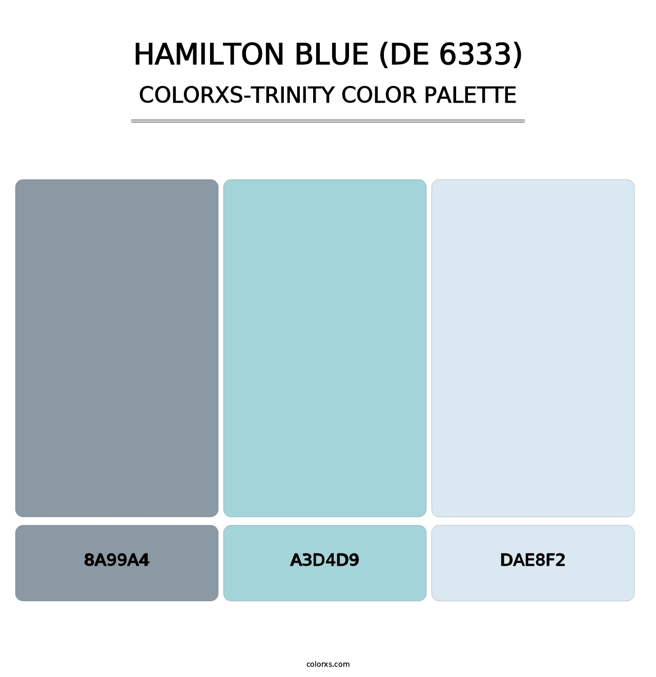Hamilton Blue (DE 6333) - Colorxs Trinity Palette