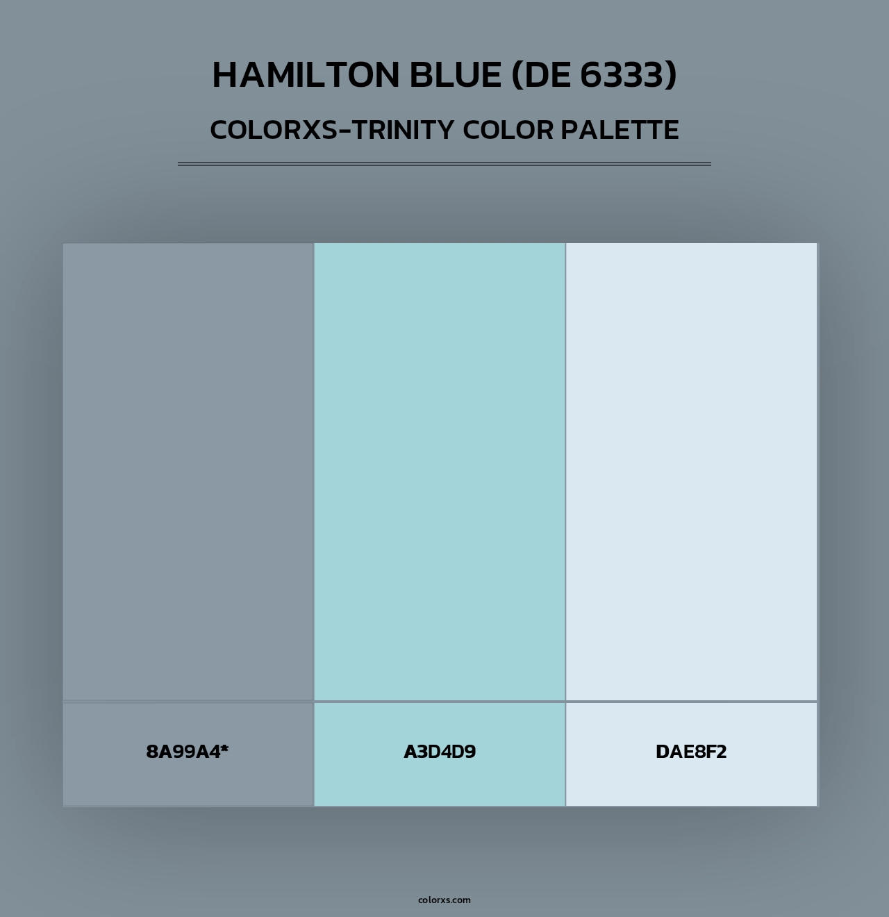 Hamilton Blue (DE 6333) - Colorxs Trinity Palette