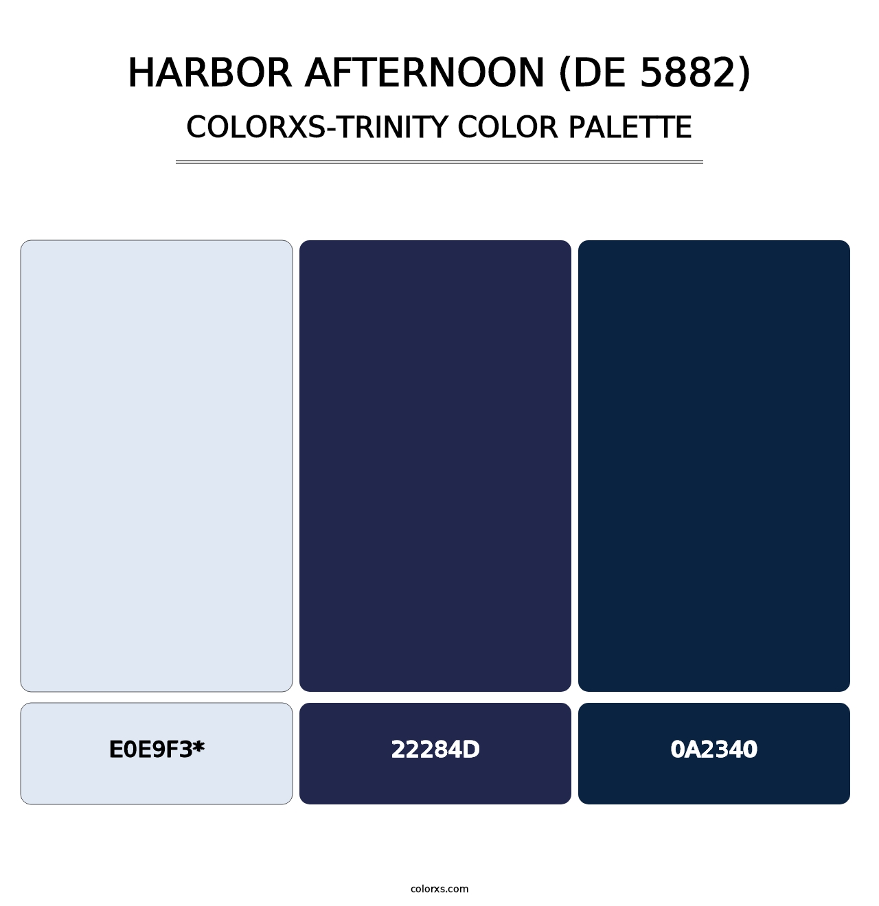 Harbor Afternoon (DE 5882) - Colorxs Trinity Palette