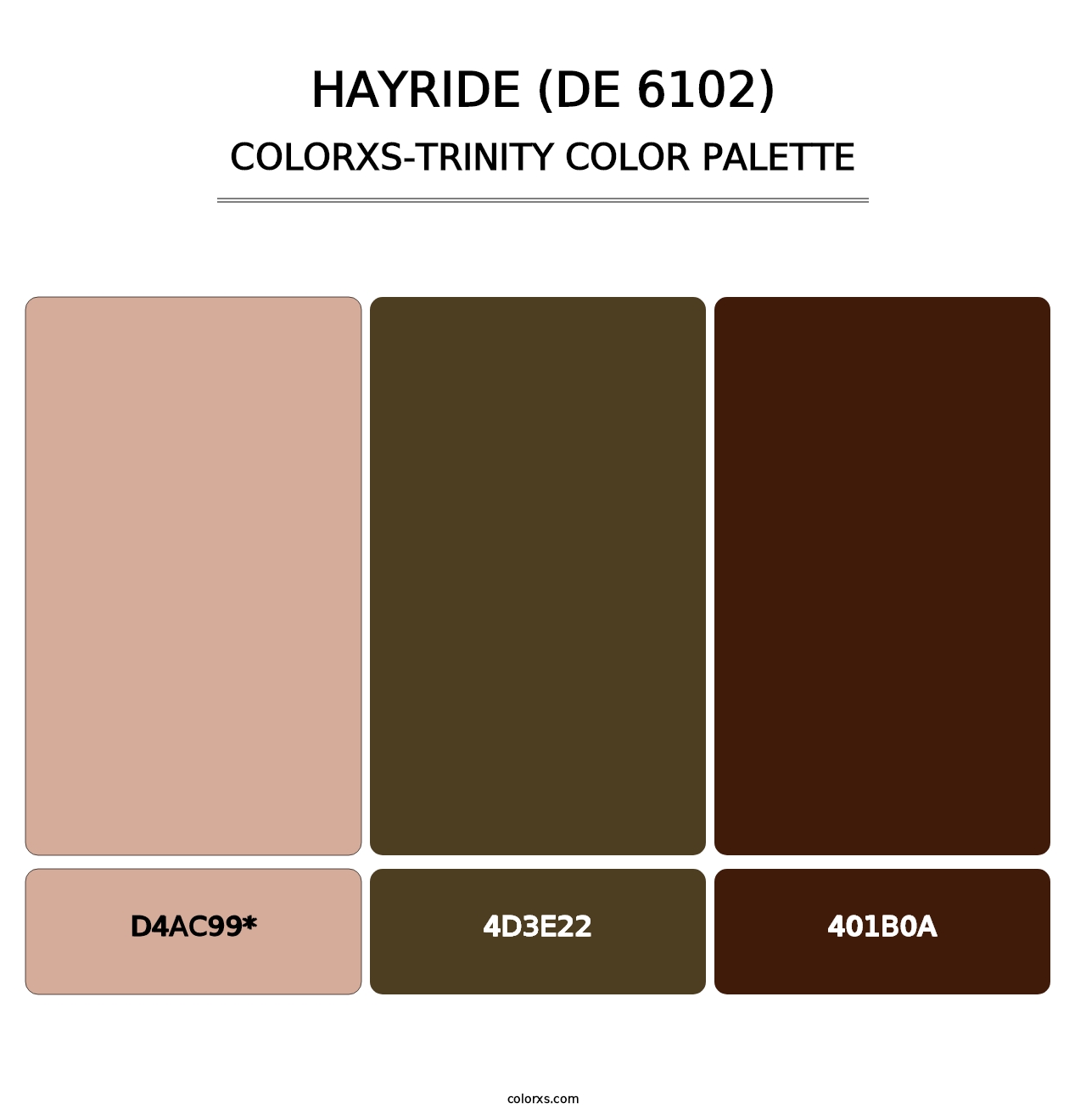 Hayride (DE 6102) - Colorxs Trinity Palette