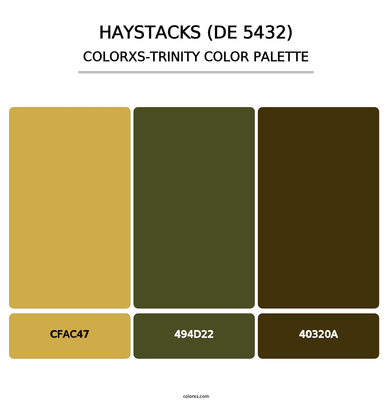 Haystacks (DE 5432) - Colorxs Trinity Palette