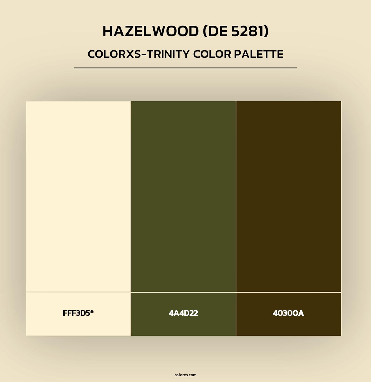 Hazelwood (DE 5281) - Colorxs Trinity Palette