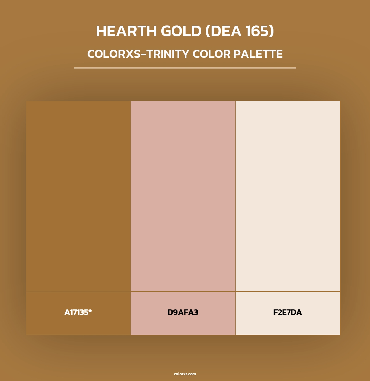Hearth Gold (DEA 165) - Colorxs Trinity Palette
