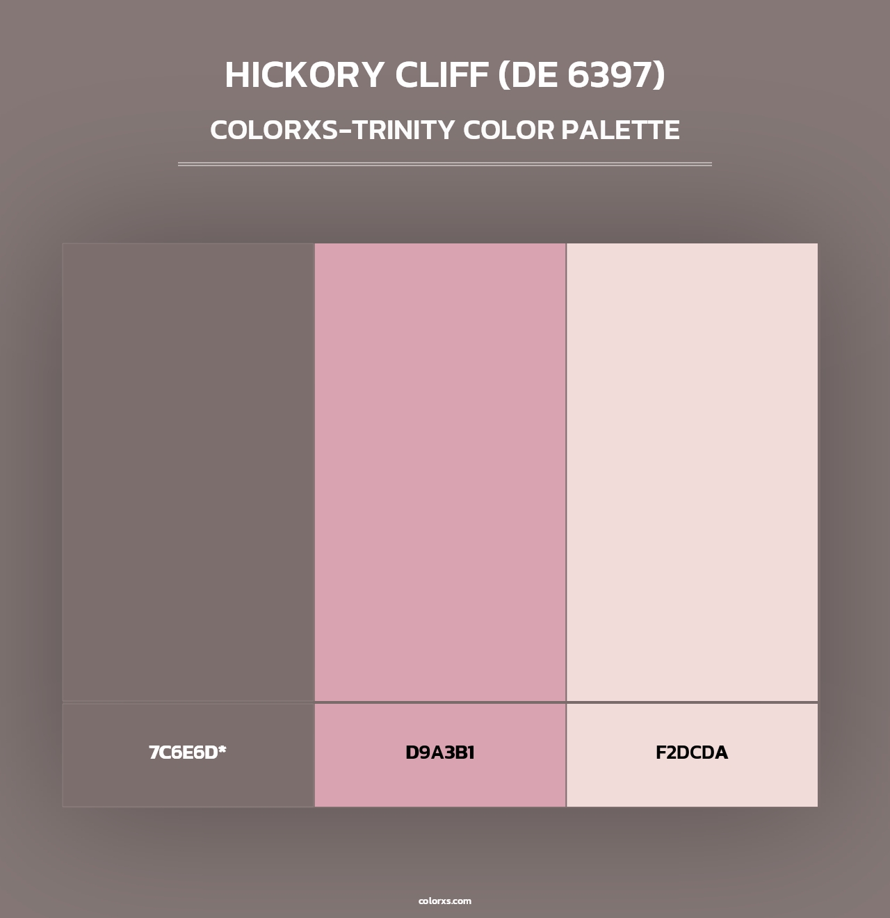 Hickory Cliff (DE 6397) - Colorxs Trinity Palette