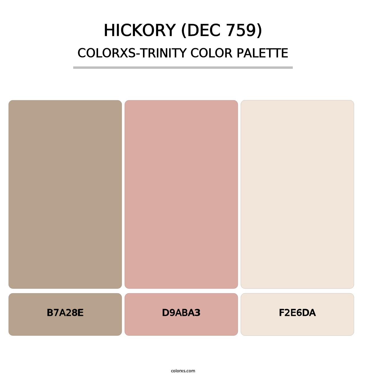 Hickory (DEC 759) - Colorxs Trinity Palette