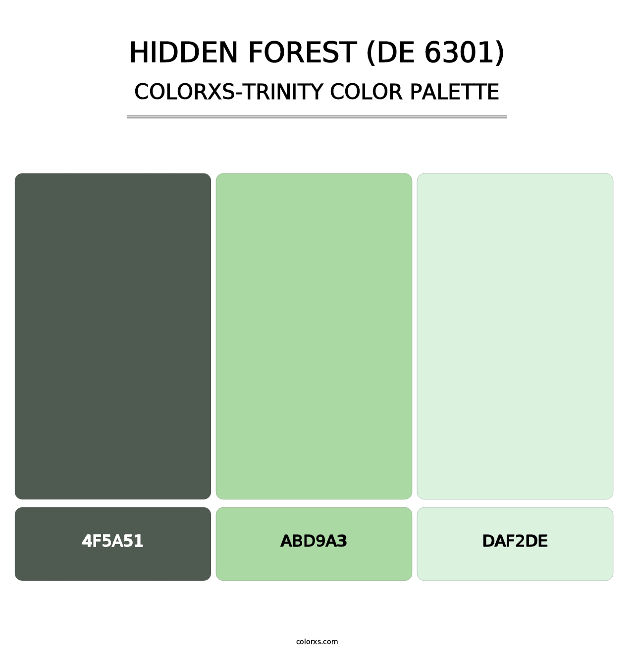 Hidden Forest (DE 6301) - Colorxs Trinity Palette