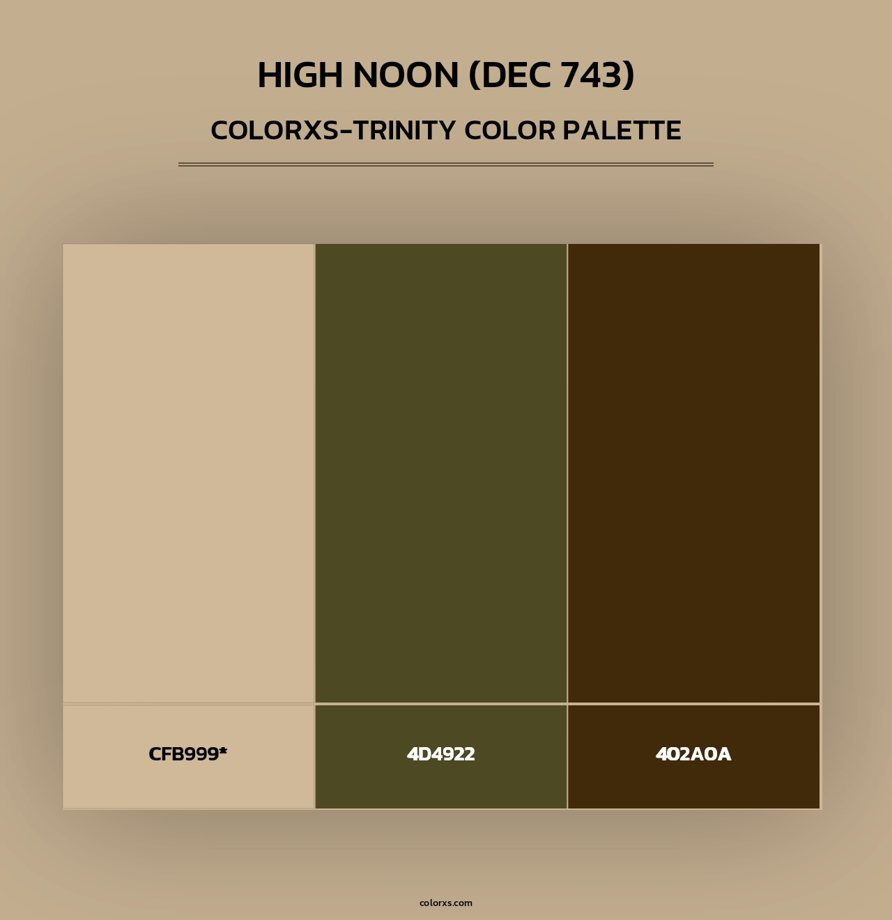 High Noon (DEC 743) - Colorxs Trinity Palette