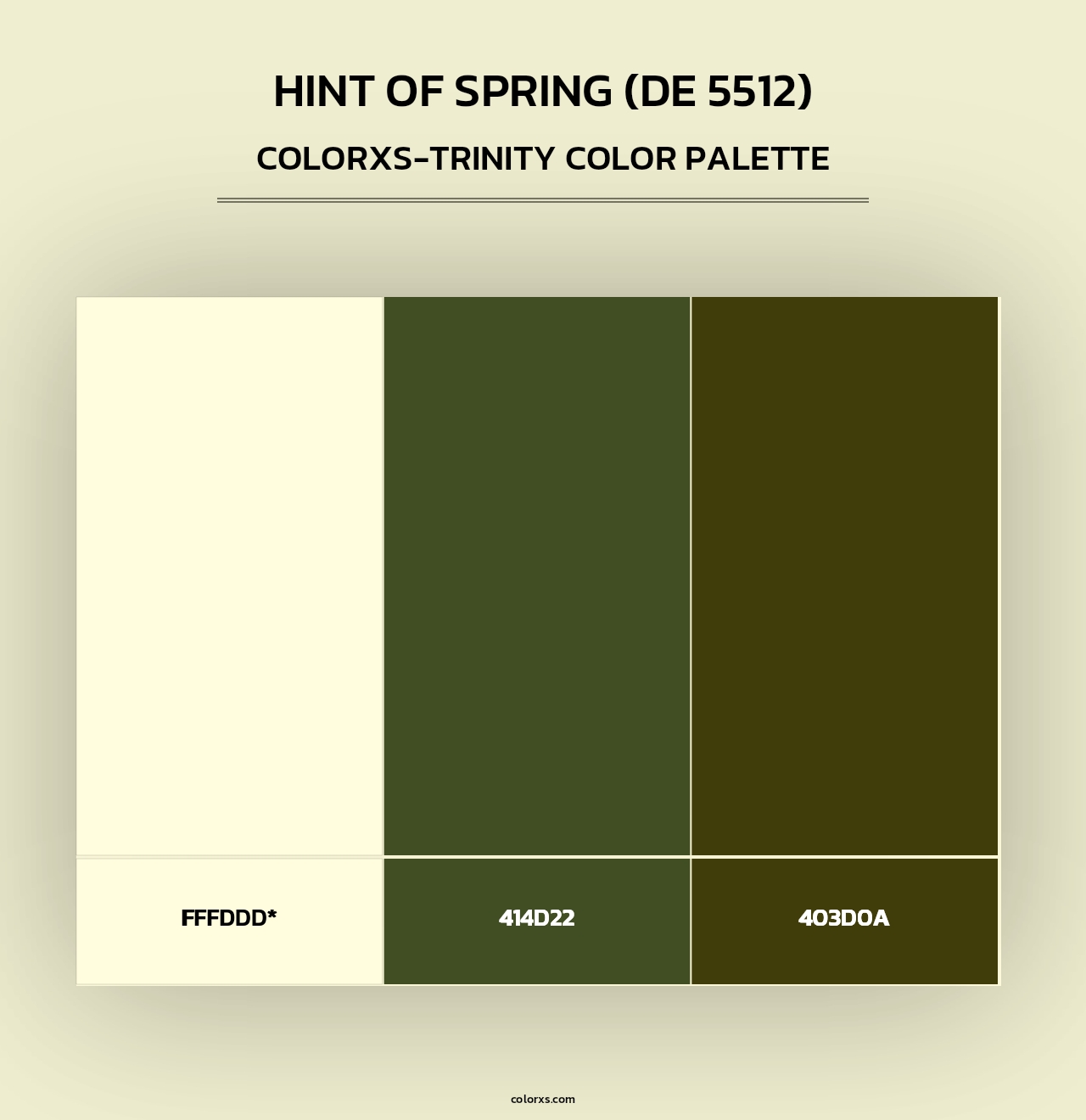 Hint of Spring (DE 5512) - Colorxs Trinity Palette