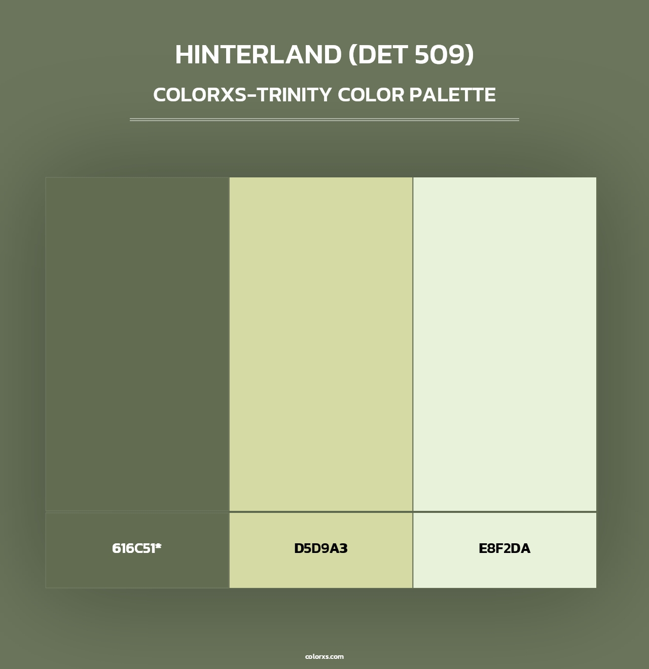 Hinterland (DET 509) - Colorxs Trinity Palette