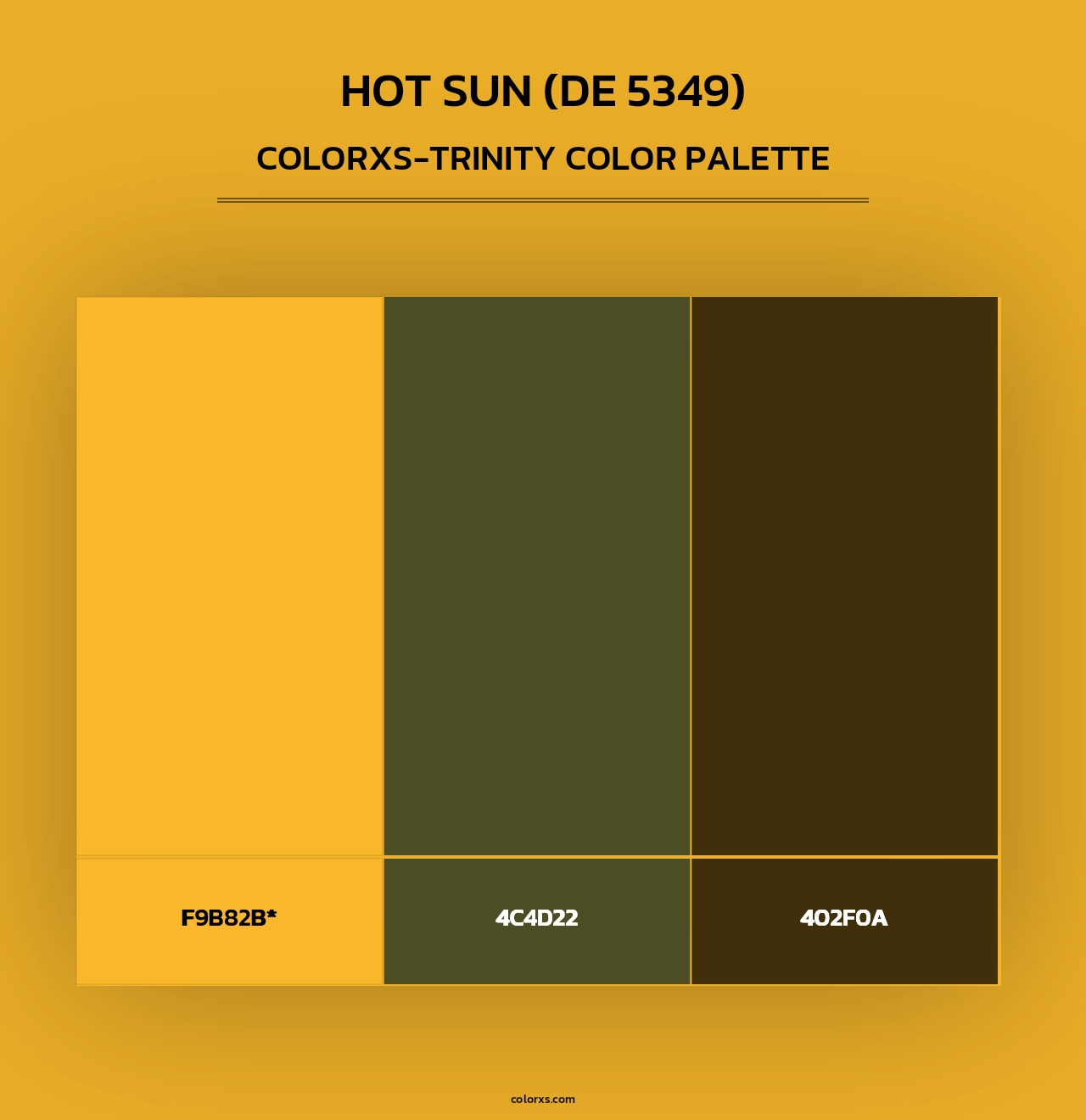 Hot Sun (DE 5349) - Colorxs Trinity Palette