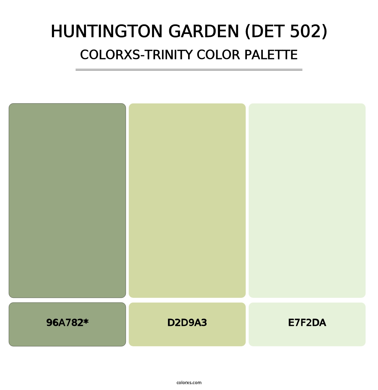 Huntington Garden (DET 502) - Colorxs Trinity Palette