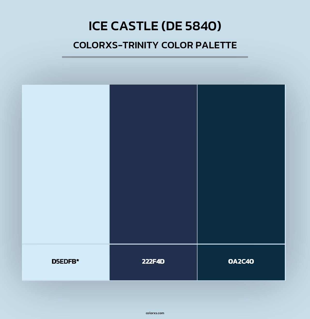 Ice Castle (DE 5840) - Colorxs Trinity Palette