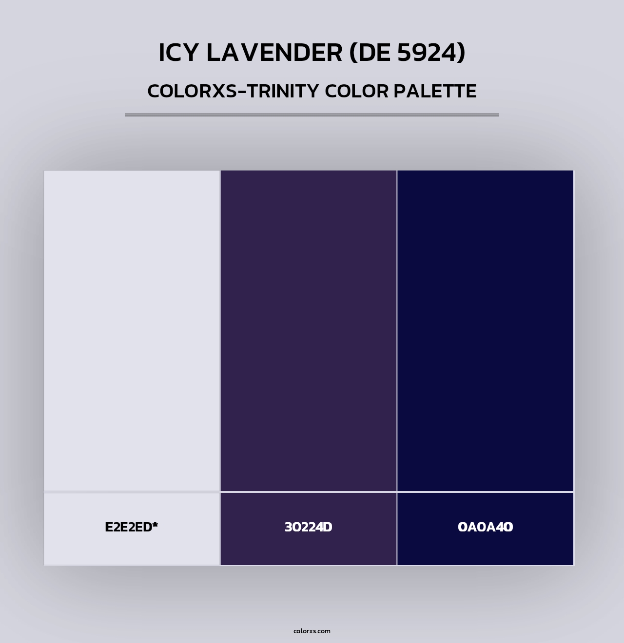 Icy Lavender (DE 5924) - Colorxs Trinity Palette