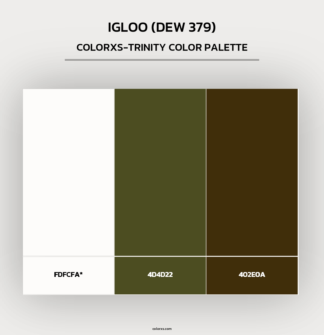 Igloo (DEW 379) - Colorxs Trinity Palette