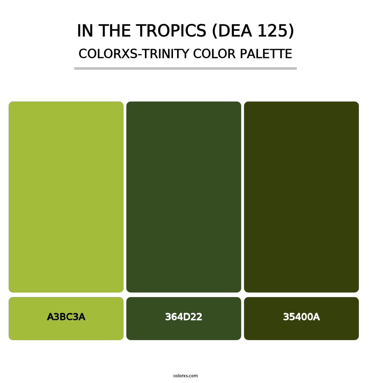 In the Tropics (DEA 125) - Colorxs Trinity Palette