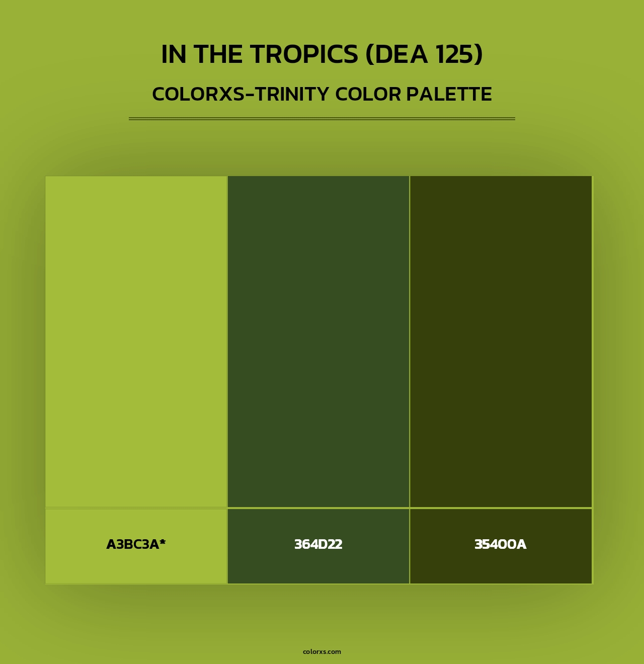 In the Tropics (DEA 125) - Colorxs Trinity Palette
