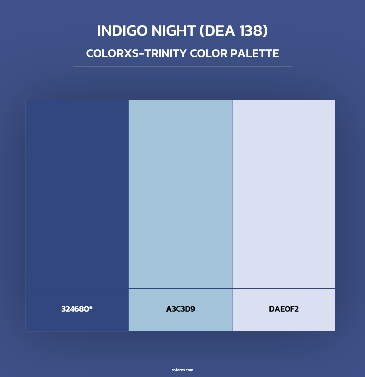 Indigo Night (DEA 138) - Colorxs Trinity Palette