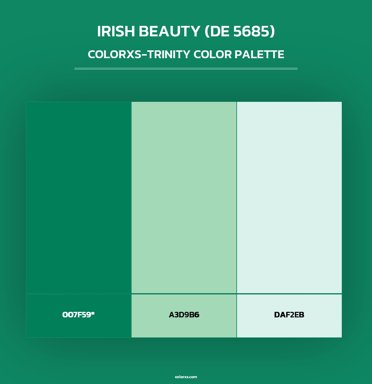 Irish Beauty (DE 5685) - Colorxs Trinity Palette