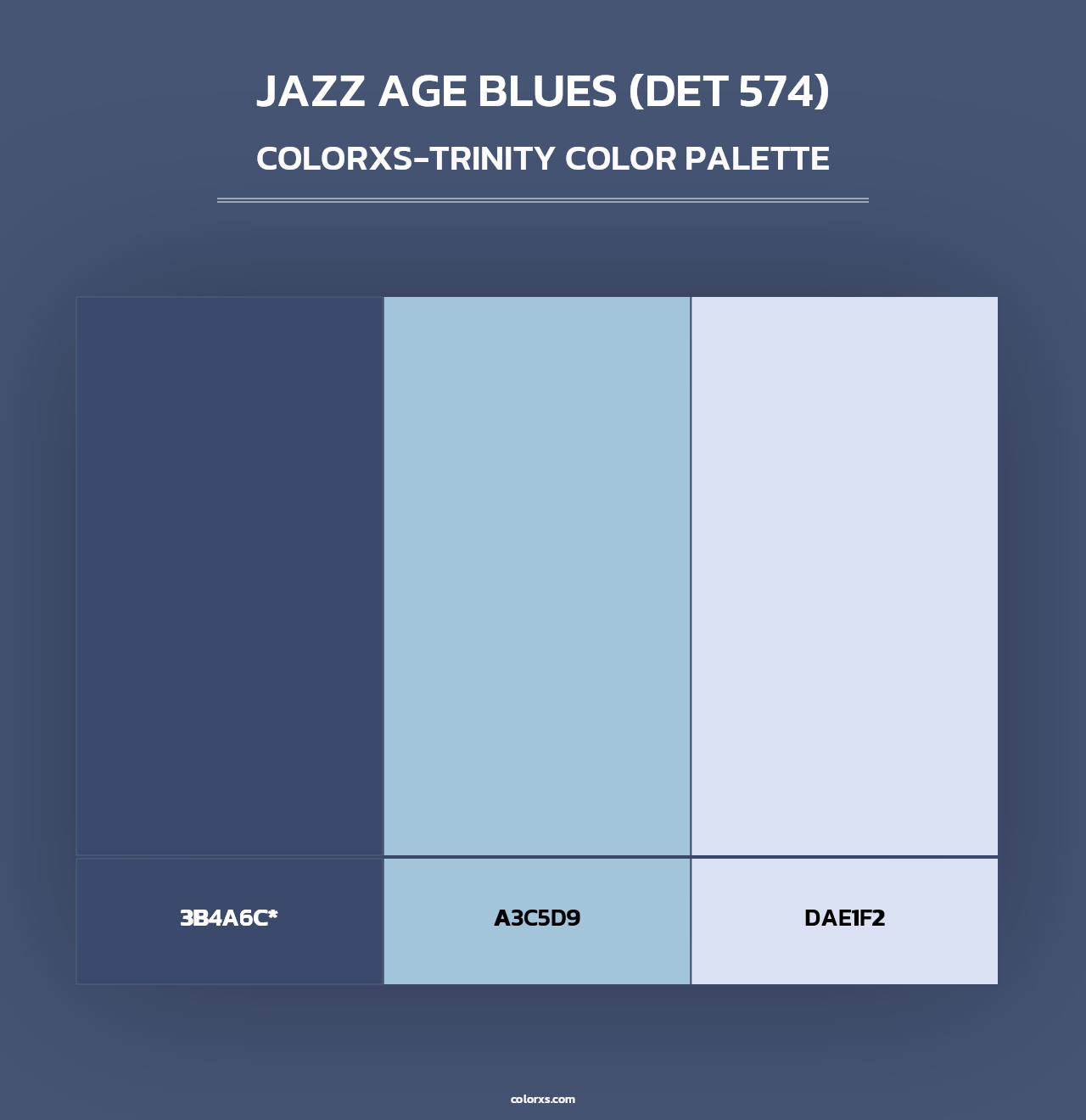 Jazz Age Blues (DET 574) - Colorxs Trinity Palette