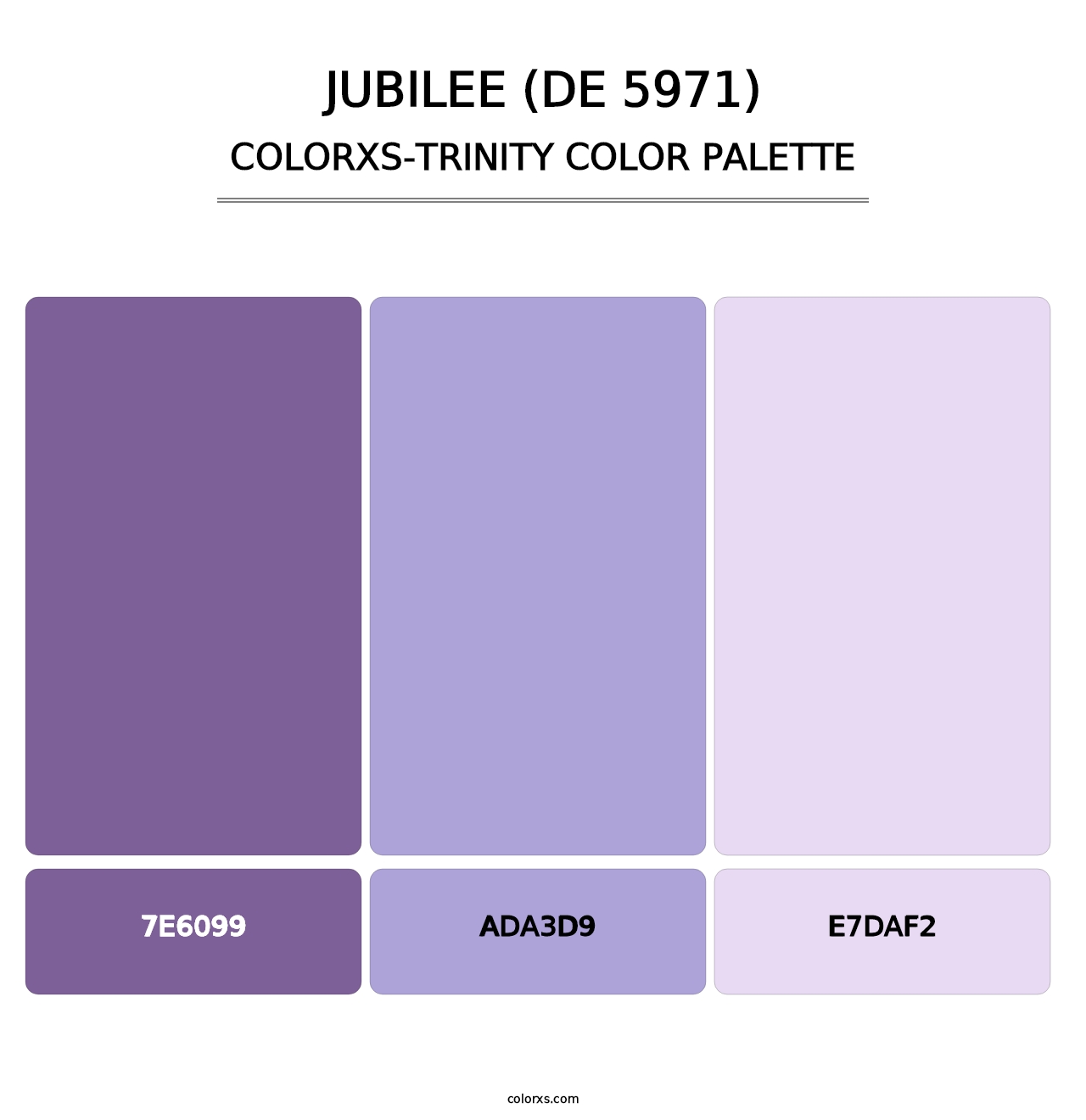Jubilee (DE 5971) - Colorxs Trinity Palette