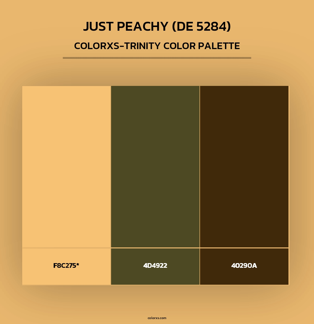 Just Peachy (DE 5284) - Colorxs Trinity Palette