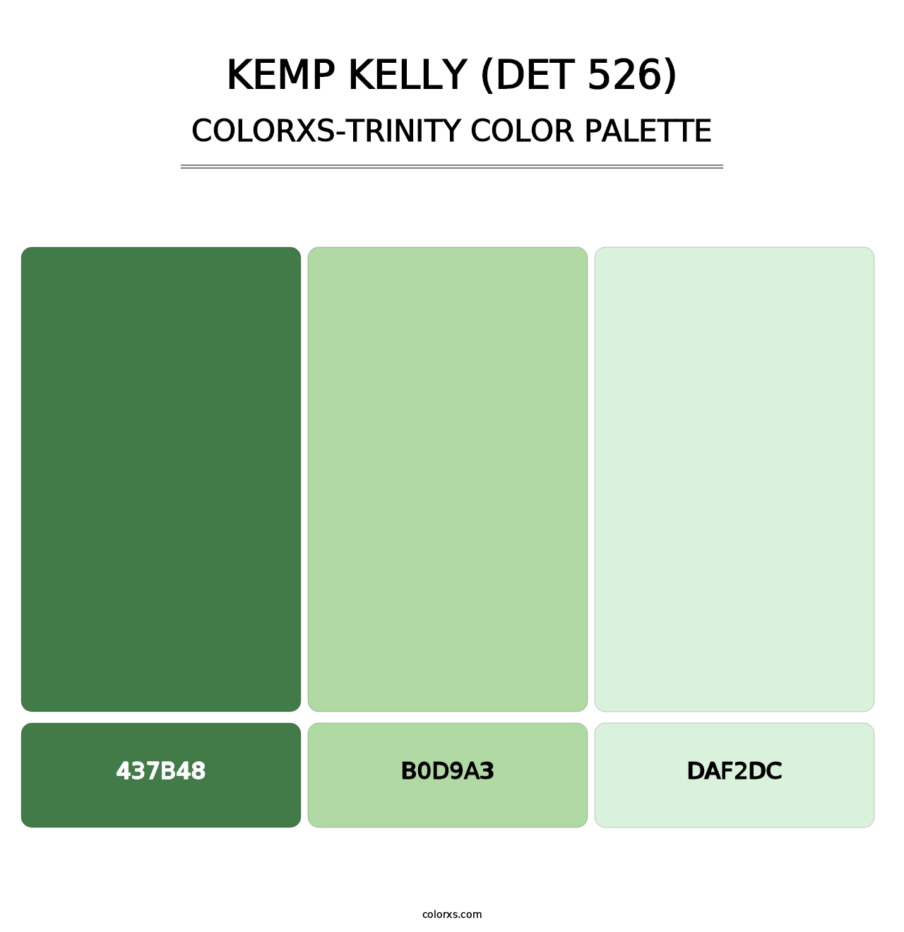 Kemp Kelly (DET 526) - Colorxs Trinity Palette