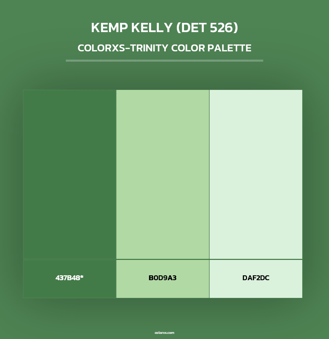 Kemp Kelly (DET 526) - Colorxs Trinity Palette