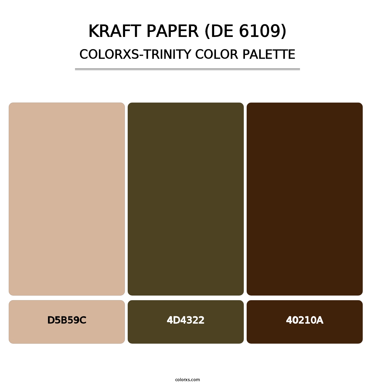 Kraft Paper (DE 6109) - Colorxs Trinity Palette